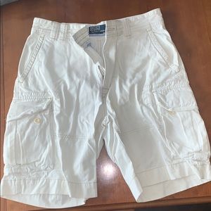 Men’s Ralph Lauren white cargo shorts